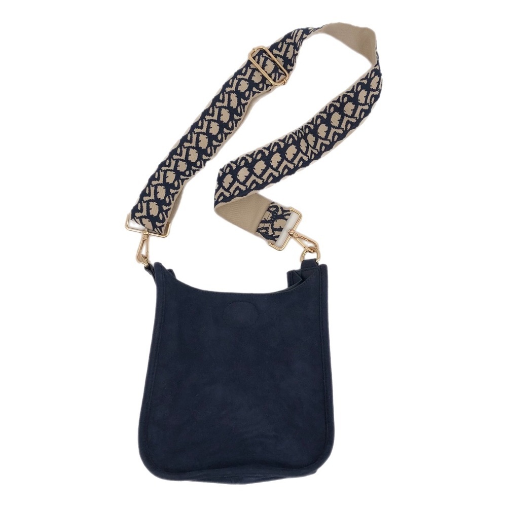 Ahdorned Blue Vegan Leather Crossbody Bag | Small Size